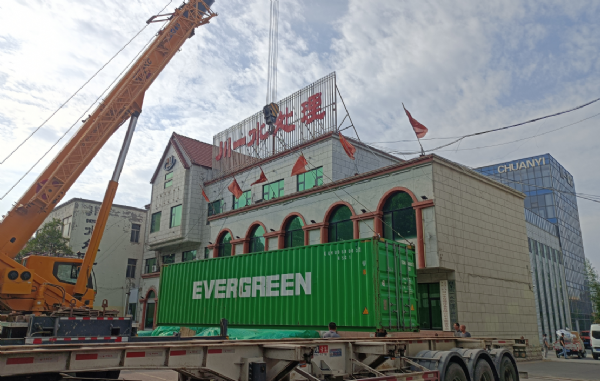 沙特15T单级反渗透设备集装箱发货