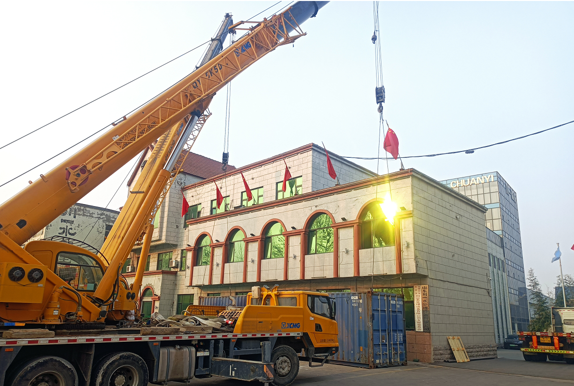 【川一股份】30T单级反渗透设备装柜发往柬埔寨